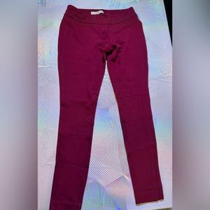 LOFT pants, Julie burgundy, size 4